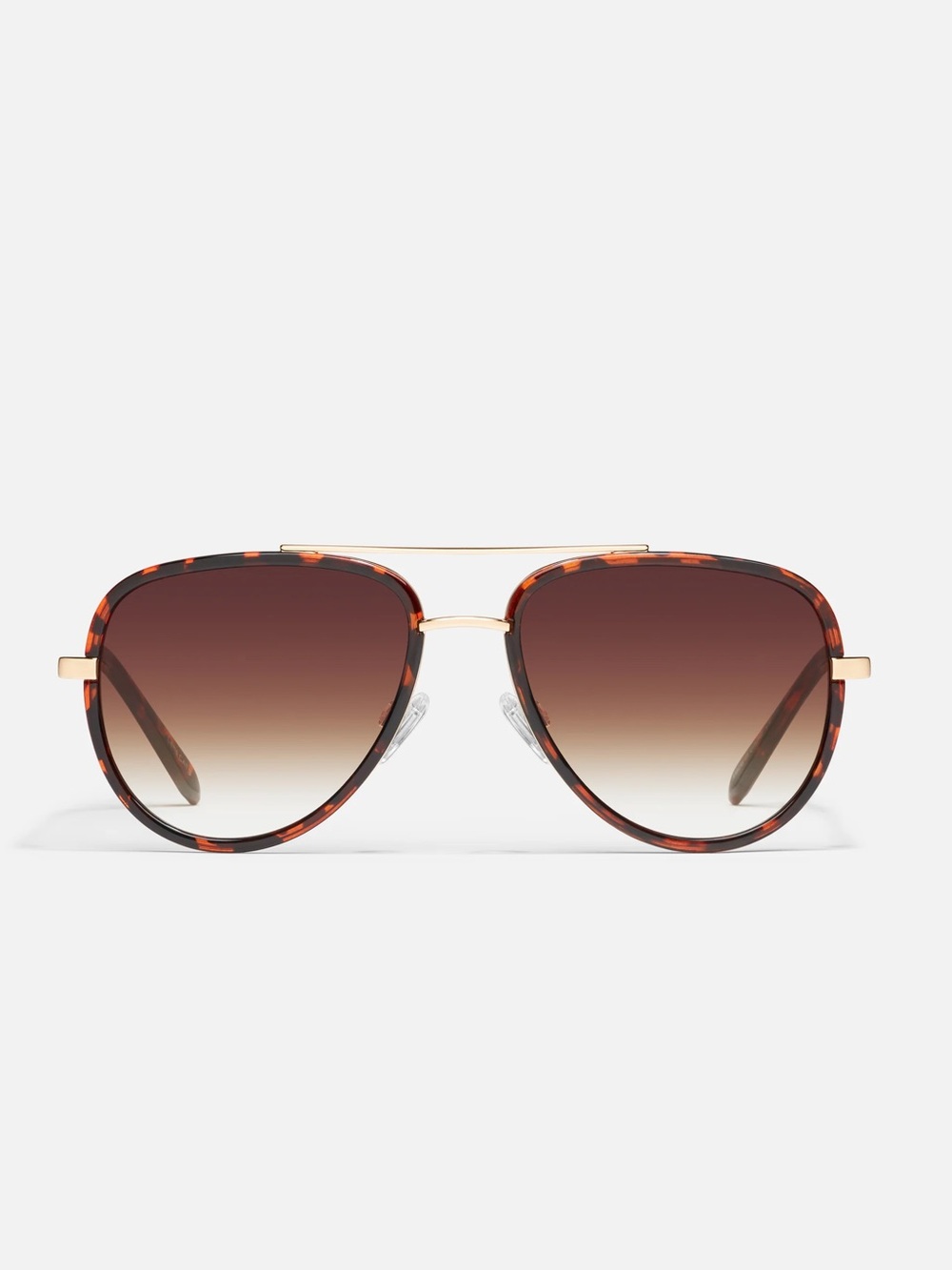 QUAY All In Mini “Jennifer Lopez” Sunglasses Tortoise Brown Fade NWT